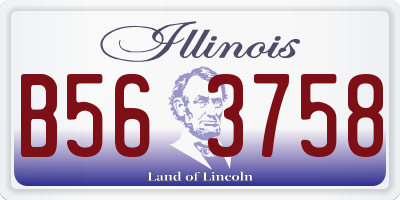 IL license plate B563758