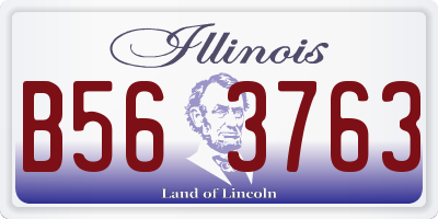 IL license plate B563763