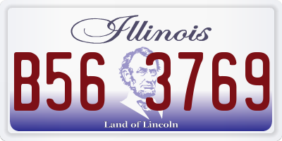 IL license plate B563769