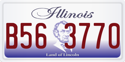 IL license plate B563770