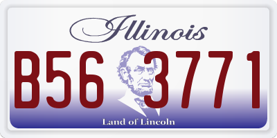 IL license plate B563771