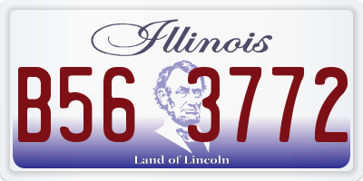 IL license plate B563772