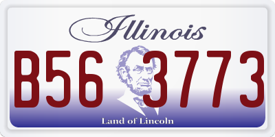 IL license plate B563773