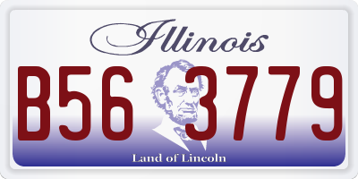 IL license plate B563779