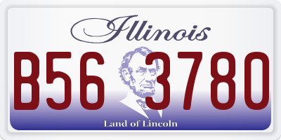 IL license plate B563780