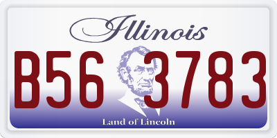 IL license plate B563783