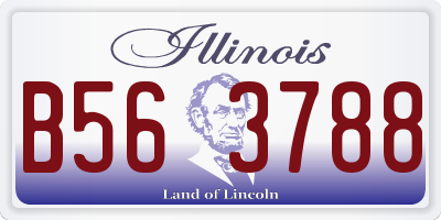 IL license plate B563788
