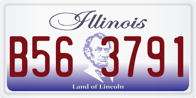 IL license plate B563791