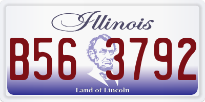 IL license plate B563792