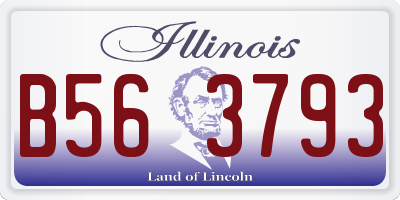 IL license plate B563793