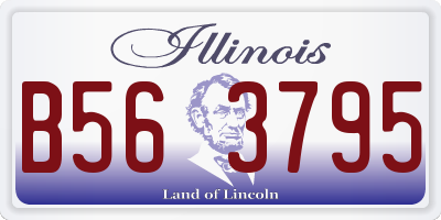 IL license plate B563795