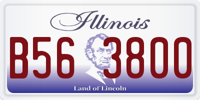 IL license plate B563800