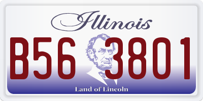 IL license plate B563801