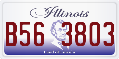 IL license plate B563803