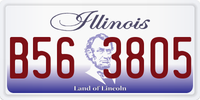 IL license plate B563805