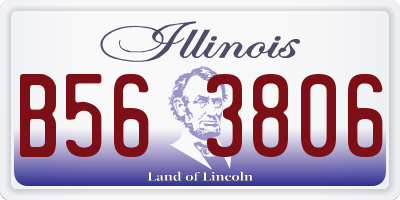 IL license plate B563806