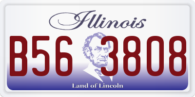 IL license plate B563808