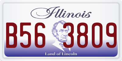 IL license plate B563809