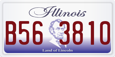 IL license plate B563810