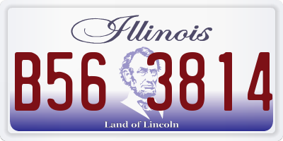 IL license plate B563814