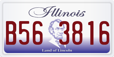 IL license plate B563816