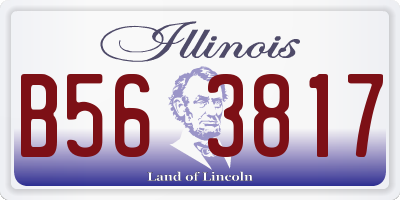 IL license plate B563817
