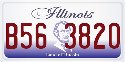 IL license plate B563820