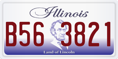IL license plate B563821