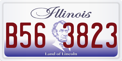 IL license plate B563823