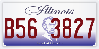 IL license plate B563827