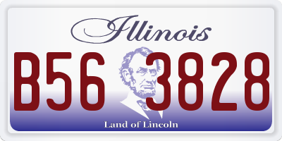 IL license plate B563828