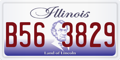 IL license plate B563829
