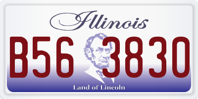 IL license plate B563830