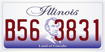 IL license plate B563831