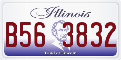 IL license plate B563832