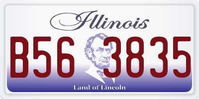 IL license plate B563835