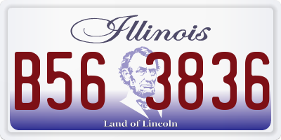 IL license plate B563836