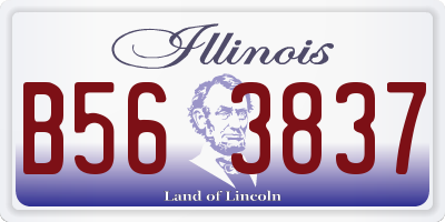 IL license plate B563837