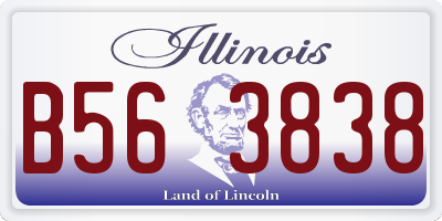 IL license plate B563838
