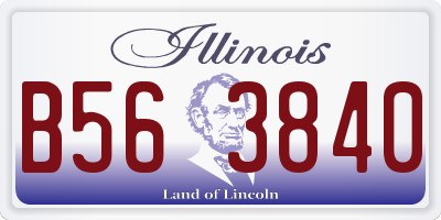 IL license plate B563840