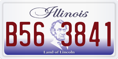 IL license plate B563841