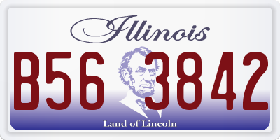 IL license plate B563842