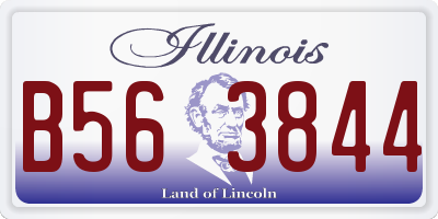 IL license plate B563844
