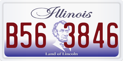 IL license plate B563846