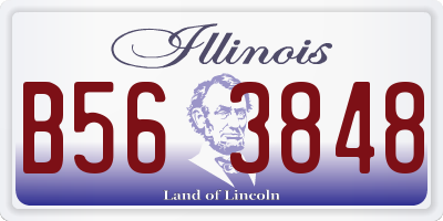 IL license plate B563848