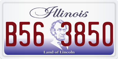 IL license plate B563850