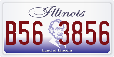 IL license plate B563856