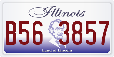 IL license plate B563857