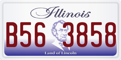 IL license plate B563858