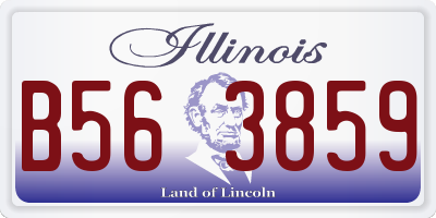 IL license plate B563859